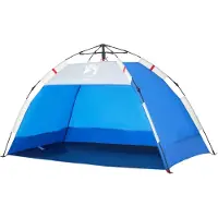 vidaXL Strandzelt 2 Personen Azurblau Quick Release Wasserdicht
