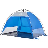vidaXL Strandzelt 2 Personen Azurblau Quick Release Wasserdicht