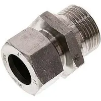 Tameson G 1/2'' Außengewinde x 16S Gerader Schneidring aus Edelstahl 400 Bar DIN 2353