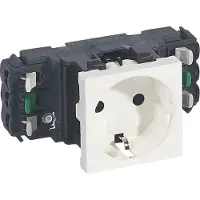 Legrand 077401 Mosaic Steckdose 1-fach DLP + EBS Farbe: Ultraweiß