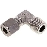 Tameson G 1 1/4'' Außengewinde x 30S Edelstahl 90 Grad Winkelverschraubung 400 Bar DIN 2353