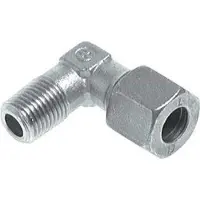 Tameson 1 1/2'' NPT Außengewinde x 42L Verzinkter Stahl 90 Grad Winkel Schneidring 160 Bar DIN 2353
