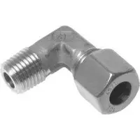 Tameson 3/8'' NPT Außengewinde x 12S Edelstahl 90 Grad Winkel Schneidring 630 Bar DIN 2353