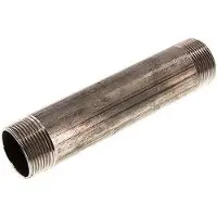 Tameson R 1 1/2'' Edelstahl Doppelrohrnippel 20 bar DIN 2982 - 240mm