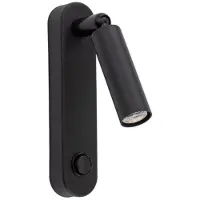 TK Lighting Wandleuchte mit Schalter ENZO BLACK 6621