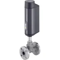 Burkert Flansch DN 25 Positionskontroller NC Edelstahl Elektrisches Geradsitzventil - 3361 - 311046