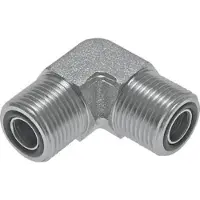 Tameson UN 1-11/16''-12 männlich Verzinkter Stahl 90 Grad Winkelverschraubung ORFS 250 Bar - Hydraulisch