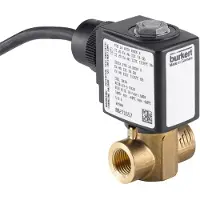Burkert Magnetventil G1/4'' NC Messing FKM 0-16bar/232psi 24VAC/DC Sauerstoff fett-/ölfrei ATEX 6240 364690