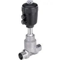 Burkert Geradsitzventil mit geschweißtem Ende DN 40 KEIN Pneumatisch 2-Wege Edelstahl - 2012 - 146335