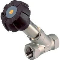 Burkert Klemme DN 40 Doppelt Wirkend Pneumatisch 2-Wege Schrägsitzventil Edelstahl - 2000 - 468940