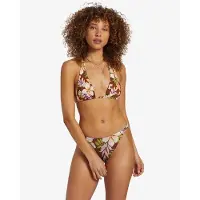 Billabong Bade-Shirt "Jungle Bliss Multi", Damen, Gr. S, Cup B, braun (toasted coconut), Obermaterial: 78% Nylon, 22% Elasthan;, Bikini-Oberteile Bade-Shirt