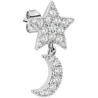 La Petite Story Stud Star &amp; Moon Crysta Ohrringe