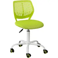 SoBuy FST64-GR Ergonomischer Bürostuhl Kinderdrehstuhl Drehstuhl Computerstuhl Höhenverstellbar - Grün - Sitzhöhe: 46-58cm