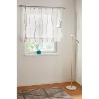 Otto Home Raffrollo "Dimona" Gr. 2, beige (creme, schoko), B:60cm H:140cm, Voile, Obermaterial: 100% Polyester, Raffrollos, Raffrollo, Transparent, Voile, Polyester, Wellen