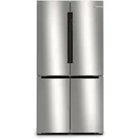 Bosch Multi Door "KFN96APEA", Energieeffizienz: E, silber (gebürsteter stahl anti fingerprint), B:91cm H:183cm T:73,1cm, Kühlschränke, Multi Door
