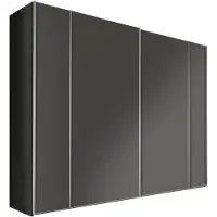 STAUD Schwebetürenschrank "Sonett 100, Made in Germany", vulkan, B:298cm H:240cm T:68cm, Holzwerkstoff, Schränke, Schwebetürenschrank, mit vier verschiedenen Ausstattungsvarianten