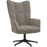 vidaXL Relaxsessel Hellgrau Samt