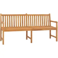 Natur24 Gartenbank 180 cm x 60 cm x 90 cm Teak