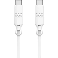 Just Green , USB-C auf USB-C Kabel 60W Power Delivery 2 m, Weiß