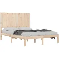 vidaXL Massivholzbett ohne Matratze 120x200 cm Kiefernholz