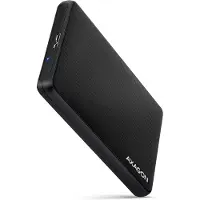 Axagon EE25-SL Schraubenlose USB 3.2 Gen 1 - SATA 6G externe Box für 2.5" SSD/HDD, HDD / SSD-Gehäuse, 2.5", SATA, Serial ATA II, Serial ATA III, 5 Gbit/s, USB Anschluss, Schwarz
