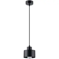Sollux Hängeleuchte SAVAR 1 schwarz 1xE27 15W Stahl 120x12x12cm