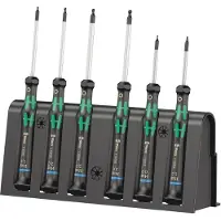 Wera 2052/6 Elektronik-Schraubendrehersatz + Rack, 6-teilig - 05118156001
