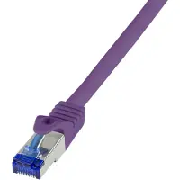 Logilink C6A039S, 1 m, Cat6a, S/FTP (S-STP), RJ-45, RJ-45, Violett