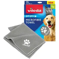 Vileda Wischbezug "Pet Pro Microfibre Tuch XL", grau, B:22,5cm H:29mm T:2,5cm, gewirkt, Mikrofaser, Putztücher, Wischbezug, Trocknet 6x schneller als ein Baumwolltuch* *interner Labortest