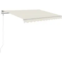 vidaXL Markise Automatisch Einziehbar 300x250 cm Creme