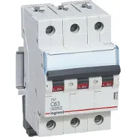 Legrand 404228 TX3 Leitungsschutzschalter C-Charakteristik, 63A, 3-polig, 10kA, 400VAC, 3TE