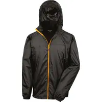 Result R189X | Leichte Herren Sommer Jacke - Farbe: Black/Orange - Größe: 3XL