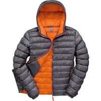 Result R194M | Mens Snow Bird Padded Jacket - Farbe: Grey/Orange - Größe: L