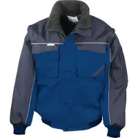 Result Work-Guard WORK-GUARD R71X | Workguard Heavy Duty Jacket / Arbeitsjacke - Farbe: Royal/Navy - Größe: S