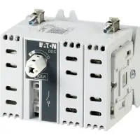 Eaton 6098921 DC-Lasttrennschalter, 63 A, 2-polig, 1 Schließer, 1 Öffner, ohne Drehgriff und Antriebsachse, Zwischenbau DDC-63/2-SK