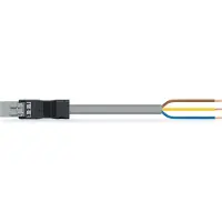 Wago 891-8993/205-703 konfektionierte Anschlussleitung,Eca,Stecker/offenes Ende,grau 8918993205703