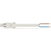 Wago 771-8992/217-402 konfektionierte Anschlussleitung,Eca,Stecker/offenes Ende,weiß 7718992217402