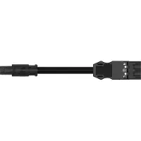 Wago MIDI ECA Adapterkabel 3x2.5mm 3M Schwarz - 774-9993/1507-301