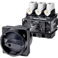 Eaton 280959 Hauptschalter, P5, 315 A, Zwischenbau, 3-polig, HALT-Funktion, mit schwarzem Drehgriff und Sperrkranz, abschließbar in 0-Stellung