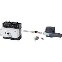 Eaton 6096804 Lasttrennschalter, DMM, 125 A, 3-polig, mit grauem Drehgriff, mit Metallachse für Schaltschranktiefe 400 mm DMM-125/3/M4/P-G