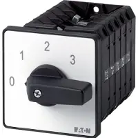 Eaton Stern-Dreieck-Schalter, T5B, 63 A, Einbau, 5 Baueinheit(en), Kontakte: 10, 60 °, rastend, mit 0-Stel