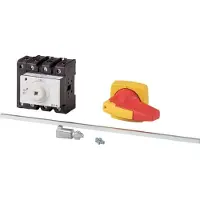 Eaton 172828 Hauptschalter, P3, 100 A, Zwischenbau, 3-polig + N, NOT-AUS-Funktion, abschließbar in 0-Stellung, mit Metallachse für