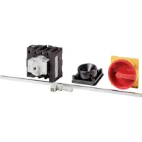 Eaton Power Quality Eaton 172769 Hauptschalter, P1, 25 A, Zwischenbau, 3-polig + N, 1 Schließer, 1 Öffner, NOT-AUS-Funktion, abschließbar in 0-Stellung, mit