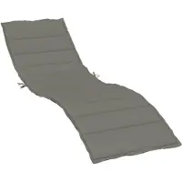 vidaXL Sonnenliegen-Auflage Melange Dunkelgrau 200x70x4 cm Stoff