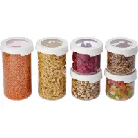 Orthex -gebaseerde Opbergdoos-Set mit 20% Recyclinganteil, 4x 0,75L, 2x 1,45L, BPA-frei, Spülmaschinenfest