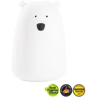 Rabbit & Friends Lampe - Bär - 10,7 x 16 cm - Weiß - - One Size - Lampe