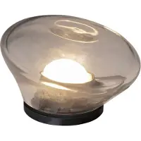 Karman Agua LED-Tischleuchte Ø13cm Glas klar