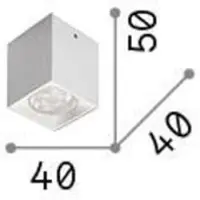 Ideal Lux LED-Downlight Dot Square schwarz Aluminium 3.000 K