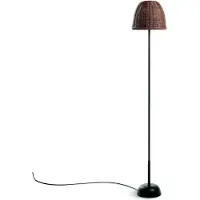 Bover LED-Stehlampe Atticus 114, grafitbraun/braun, Stecker
