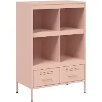 vidaXL Highboard Rosa 68x39x101,5 cm Stahl